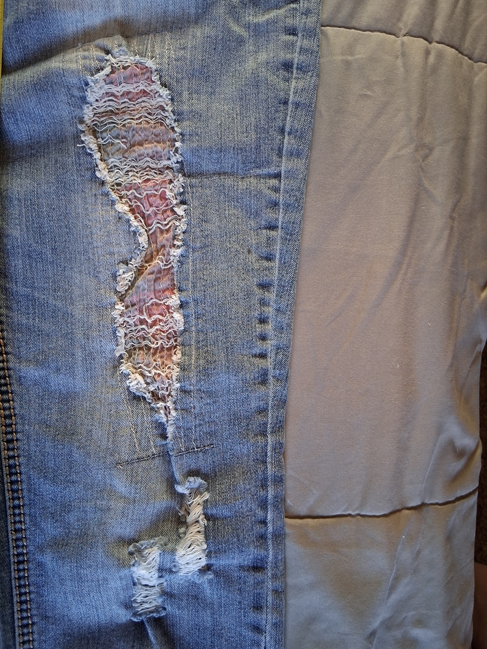 Red Rivet Women's Light Blue Boot Cut Ripped Jeans - Picture 10 of 11